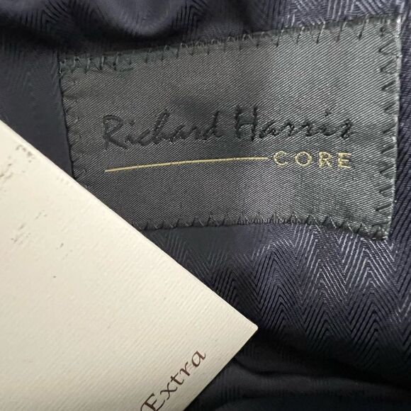 Richard Harris Core mens blazer suit jacket 100% wool size 40R/42R blue - Picture 5 of 6